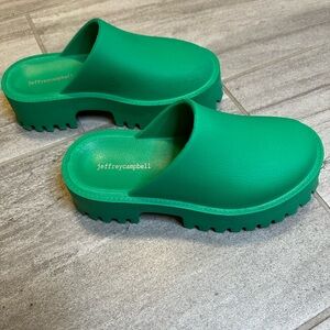 Jeffrey Campbell Green Slip-On Shoes